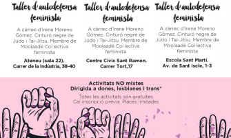 Opuscle amb la informació del dijous feminista