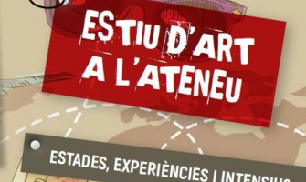 Detall del tríptic informatiu de les activitats d'estiu de l'Escola d'Arts Ateneu
