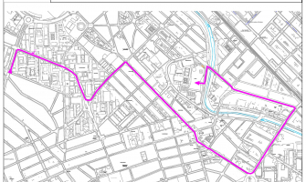 Plànol del recorregut de la rua de Carnaval 2020