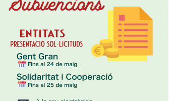 Imatge convocatòria subvencions entitats
