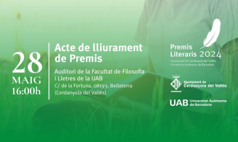Cartell acte lliurament premis literaris 2024